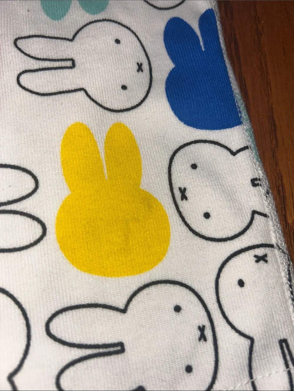Hanna Andersson x miffy Pant and LS top pajama set with Multicolor Bunny Print